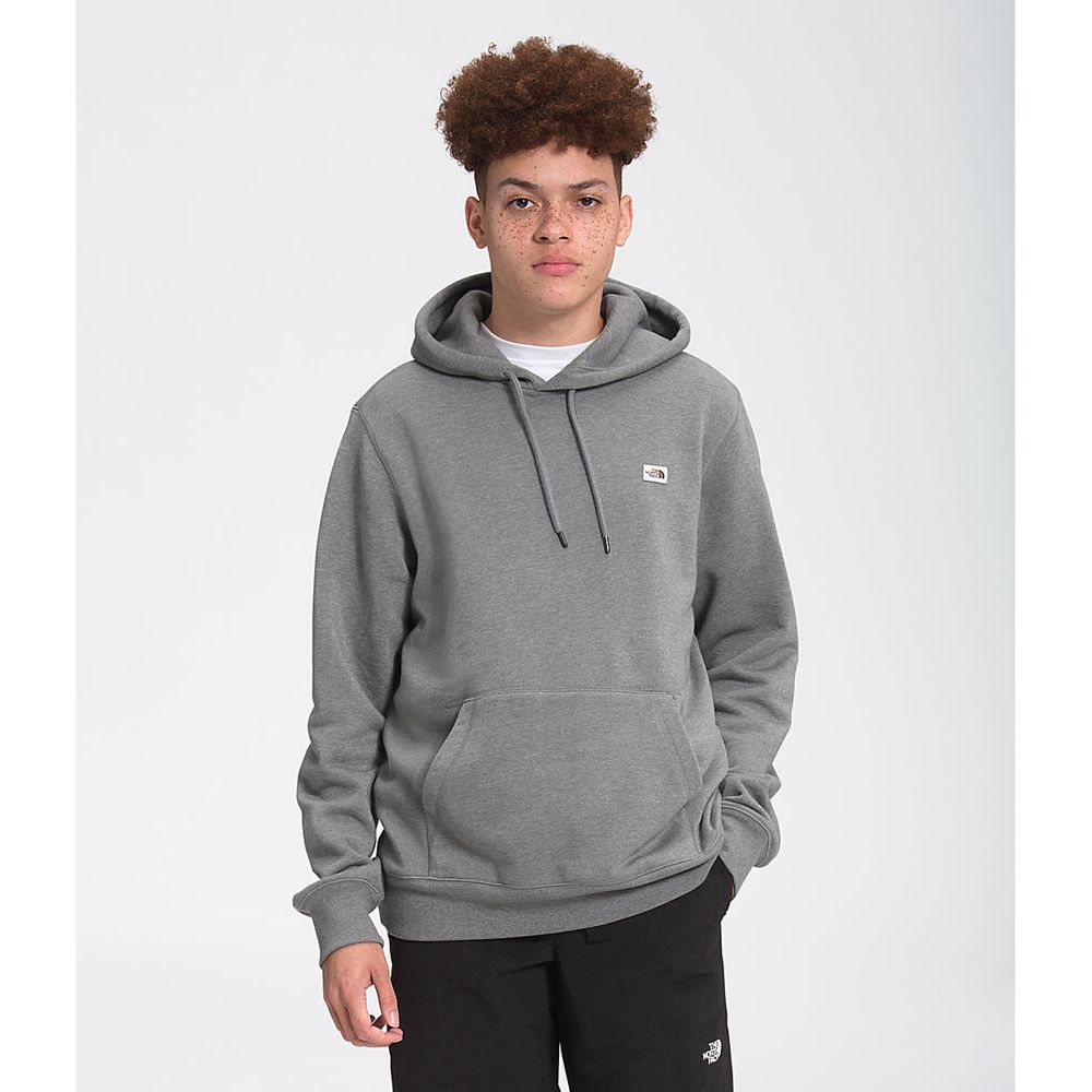 The North Face Hoodie Mens Australia - The North Face Heritage Patch Pullover Grey (VHA-463192)